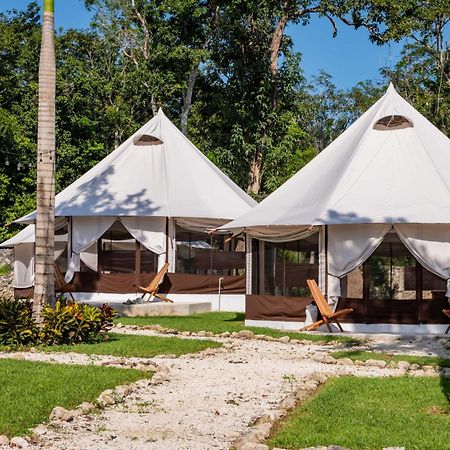 Xakluum Eco Glampings Hotell Puerto Morelos Eksteriør bilde