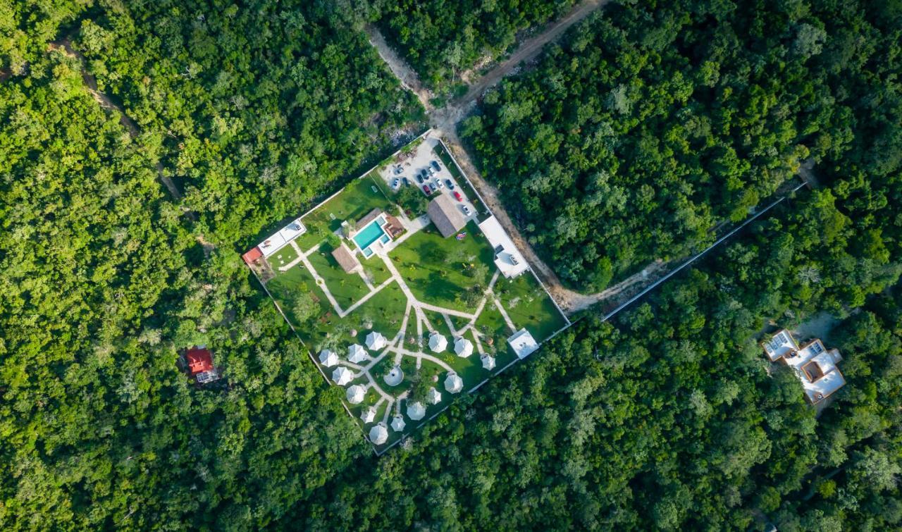 Xakluum Eco Glampings Hotell Puerto Morelos Eksteriør bilde