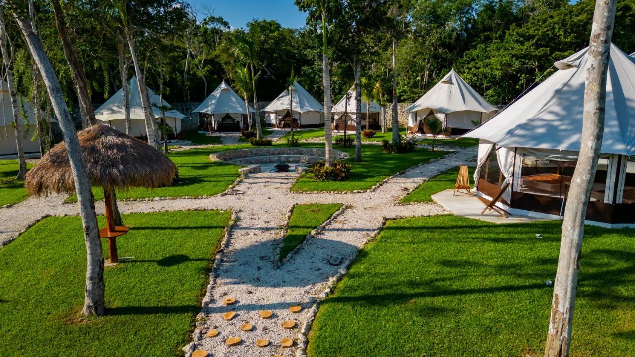 Xakluum Eco Glampings Hotell Puerto Morelos Eksteriør bilde