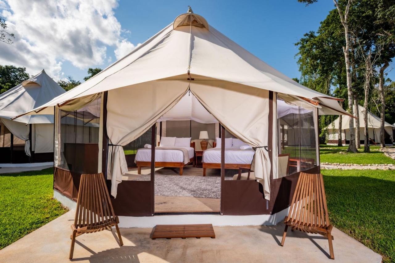 Xakluum Eco Glampings Hotell Puerto Morelos Eksteriør bilde