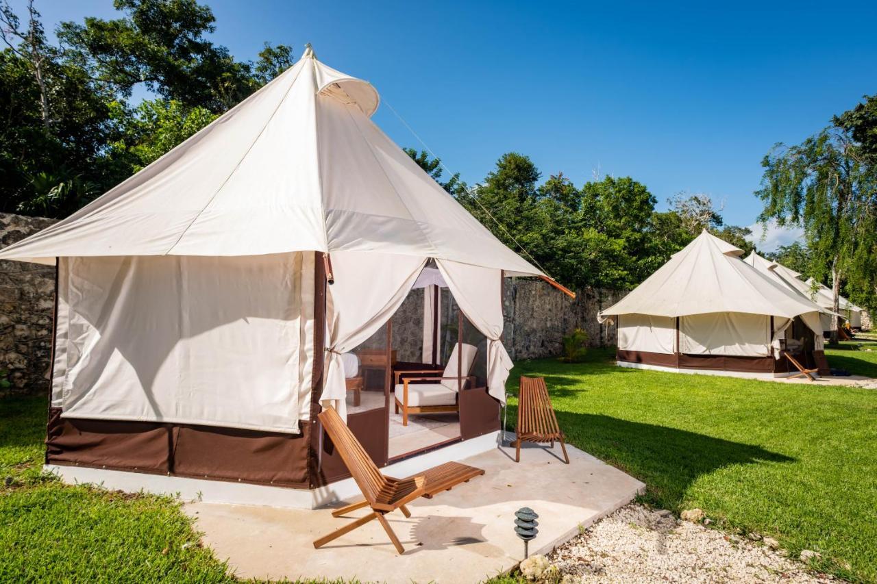 Xakluum Eco Glampings Hotell Puerto Morelos Eksteriør bilde