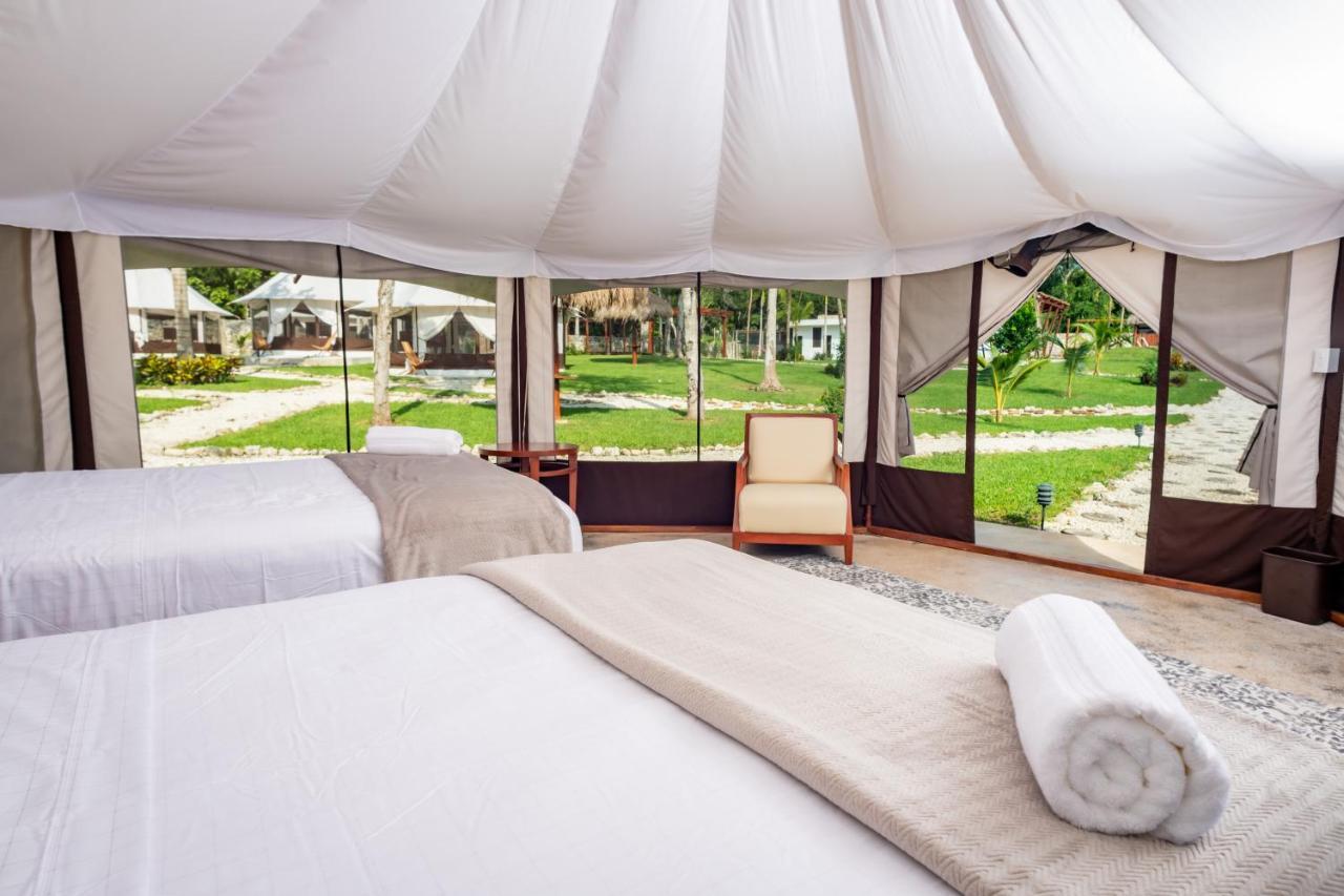 Xakluum Eco Glampings Hotell Puerto Morelos Eksteriør bilde