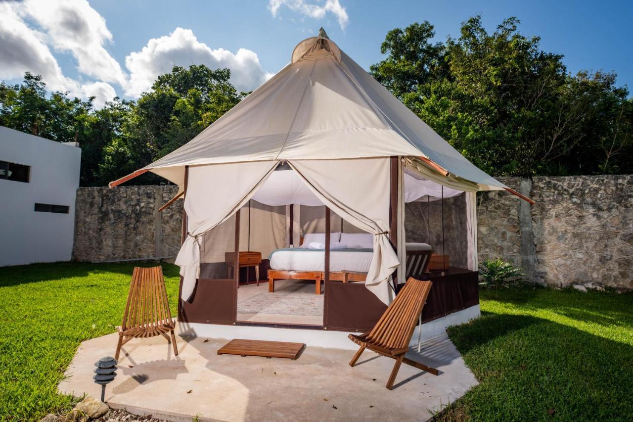 Xakluum Eco Glampings Hotell Puerto Morelos Eksteriør bilde