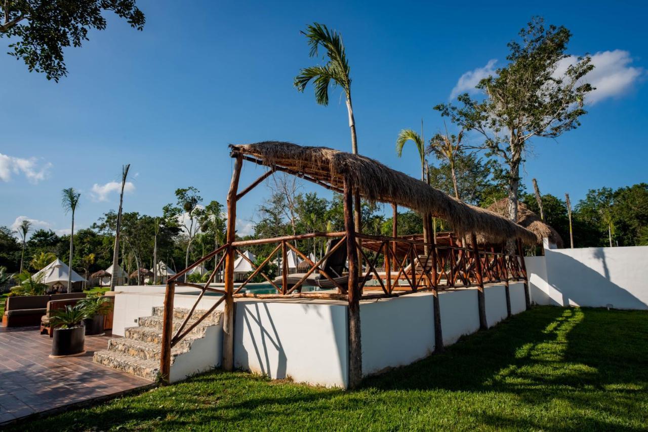 Xakluum Eco Glampings Hotell Puerto Morelos Eksteriør bilde