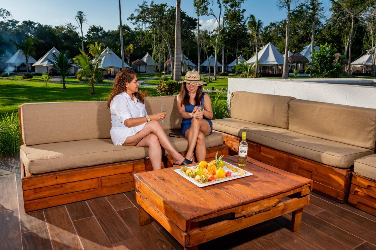 Xakluum Eco Glampings Hotell Puerto Morelos Eksteriør bilde