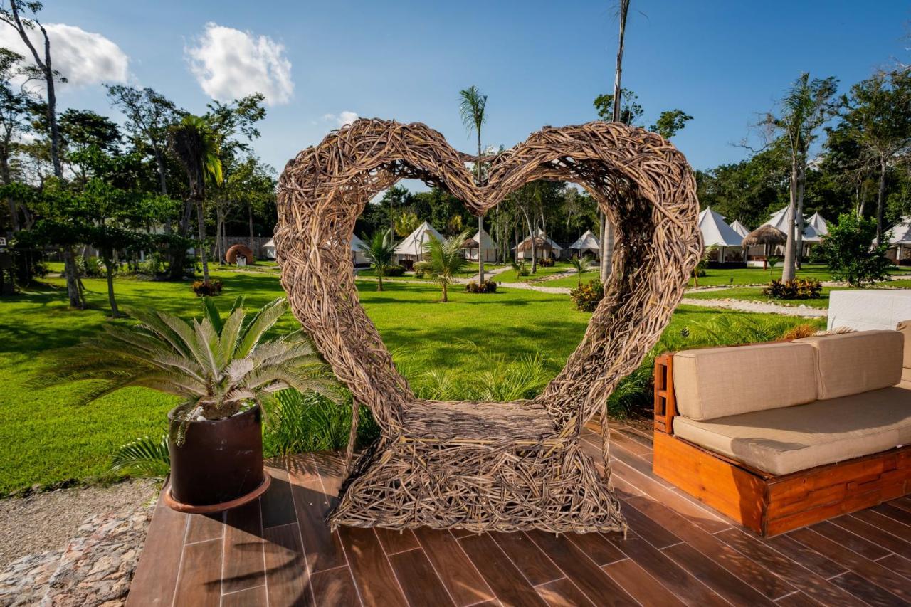 Xakluum Eco Glampings Hotell Puerto Morelos Eksteriør bilde