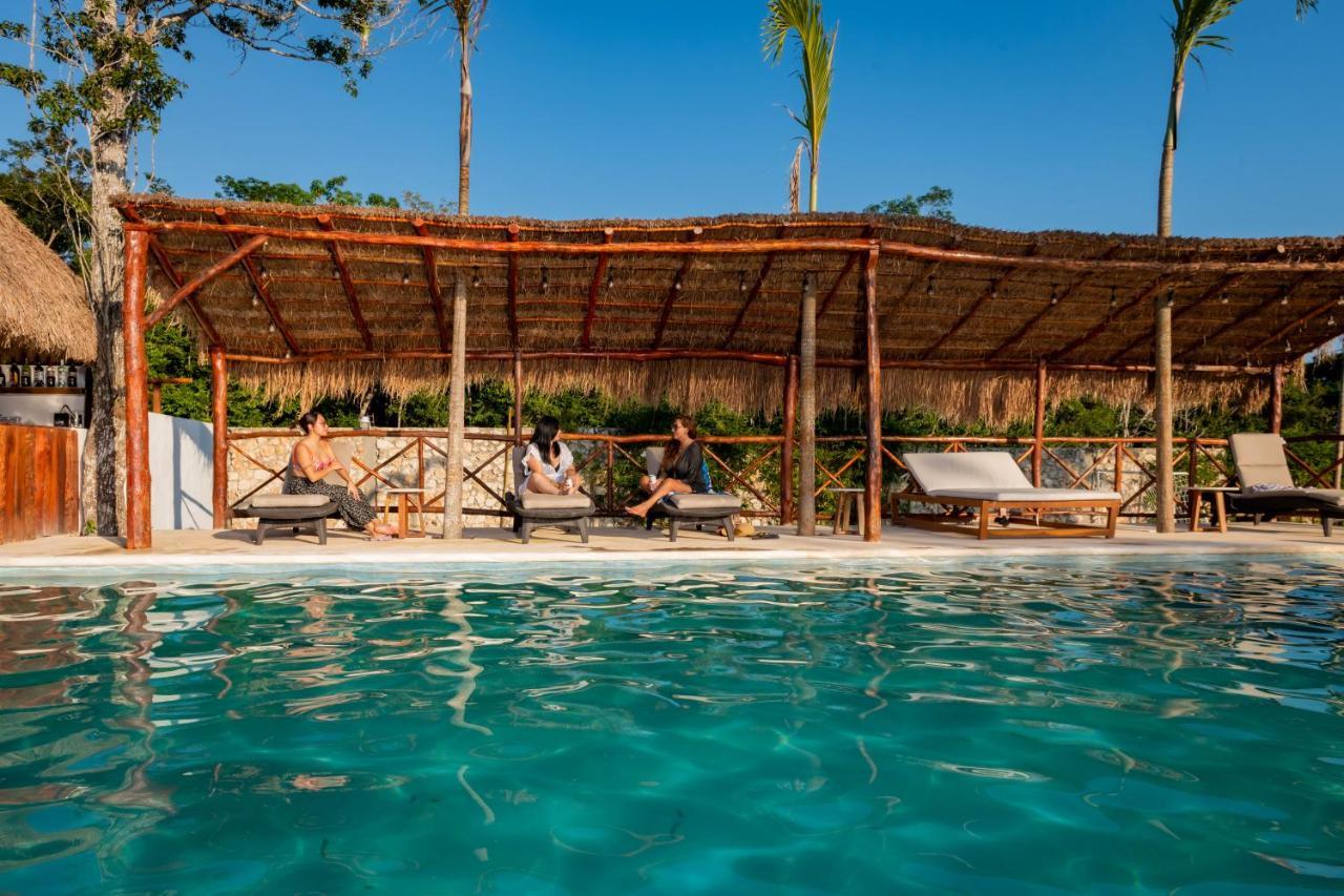 Xakluum Eco Glampings Hotell Puerto Morelos Eksteriør bilde