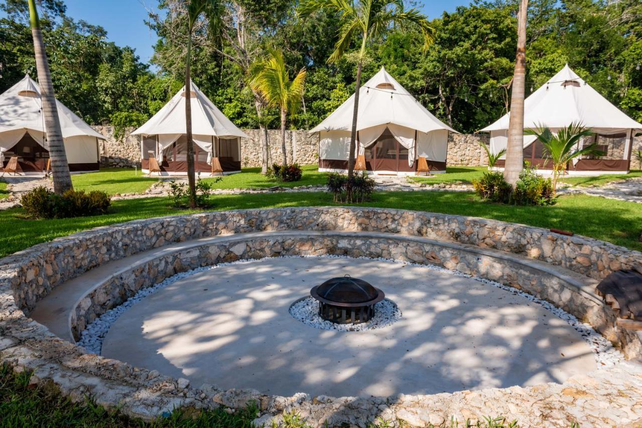 Xakluum Eco Glampings Hotell Puerto Morelos Eksteriør bilde