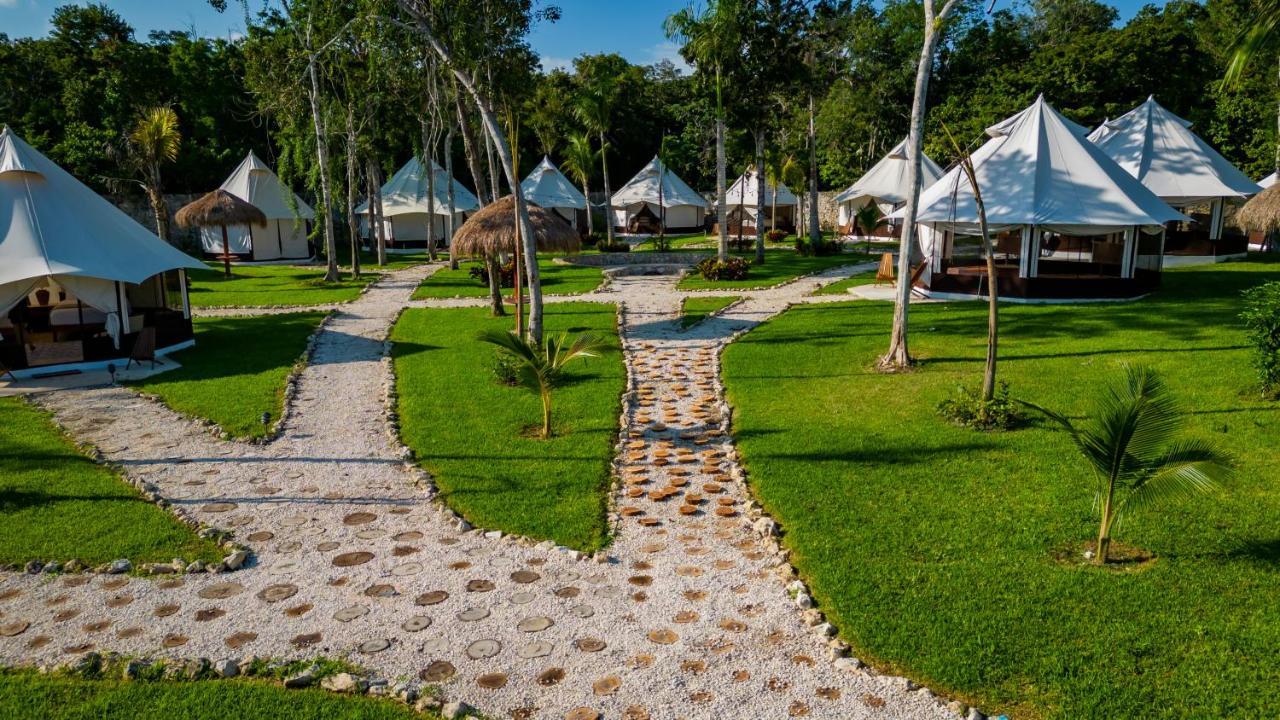 Xakluum Eco Glampings Hotell Puerto Morelos Eksteriør bilde