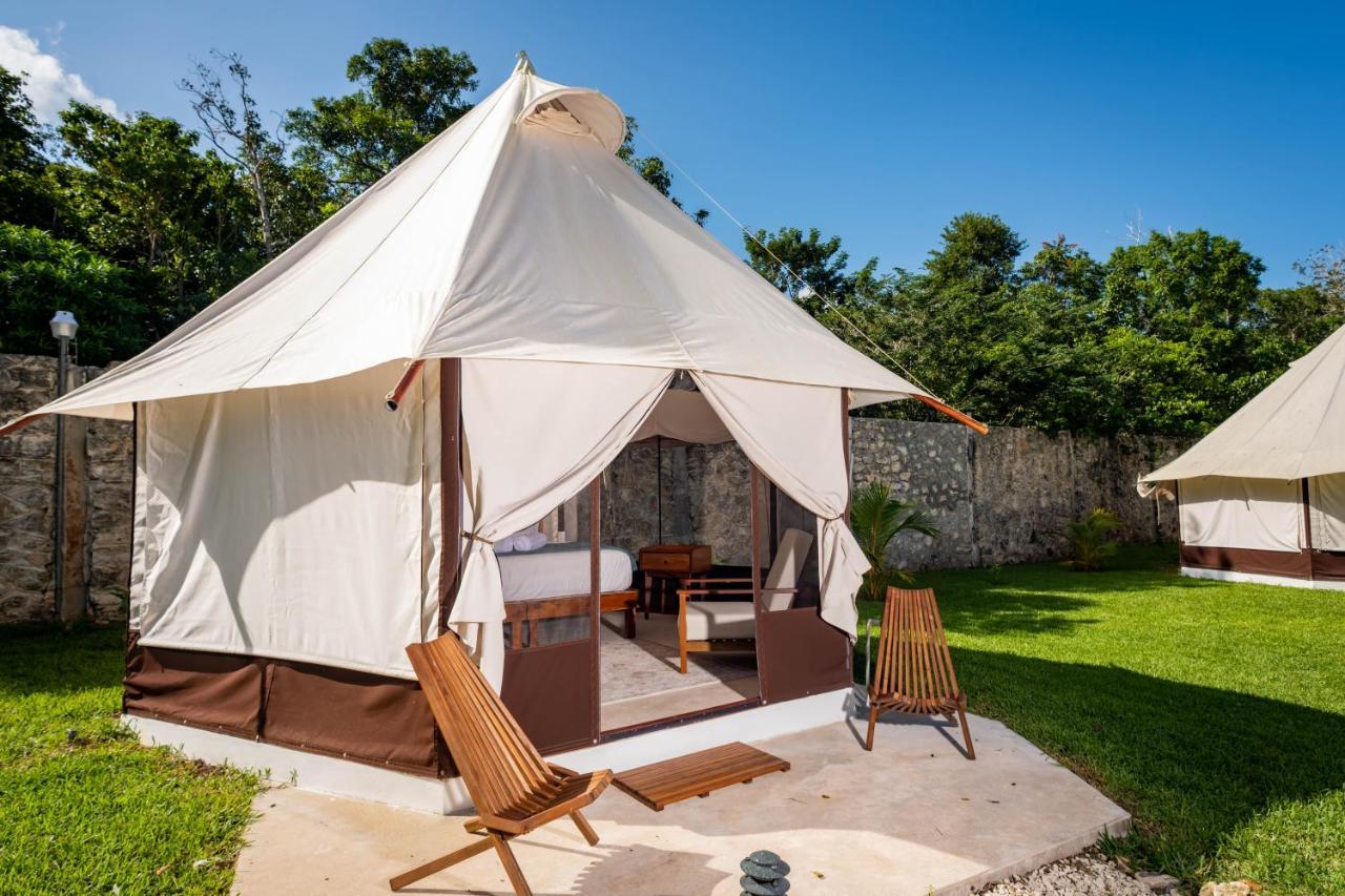 Xakluum Eco Glampings Hotell Puerto Morelos Eksteriør bilde
