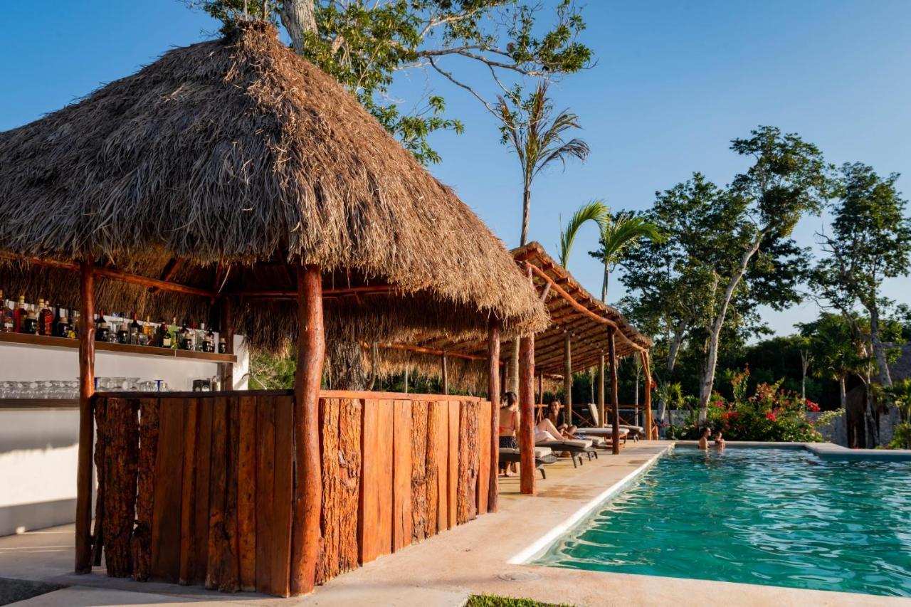 Xakluum Eco Glampings Hotell Puerto Morelos Eksteriør bilde
