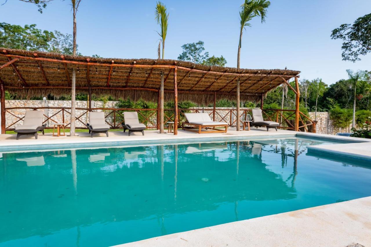 Xakluum Eco Glampings Hotell Puerto Morelos Eksteriør bilde
