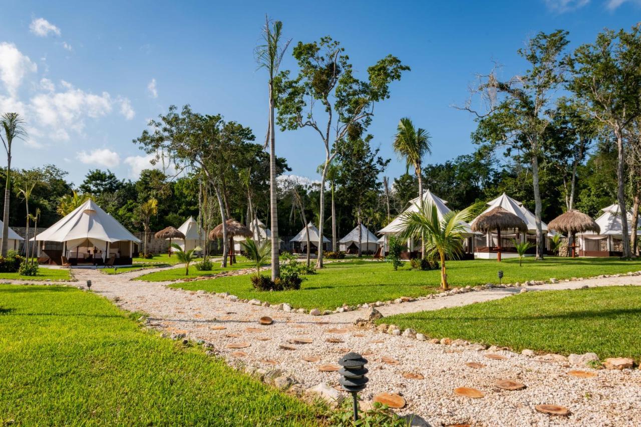 Xakluum Eco Glampings Hotell Puerto Morelos Eksteriør bilde
