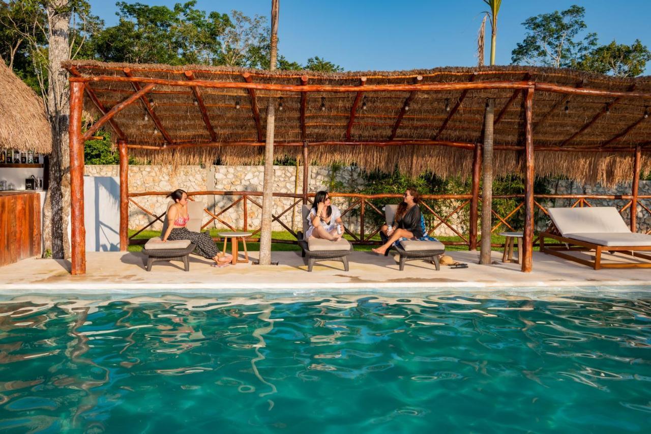 Xakluum Eco Glampings Hotell Puerto Morelos Eksteriør bilde