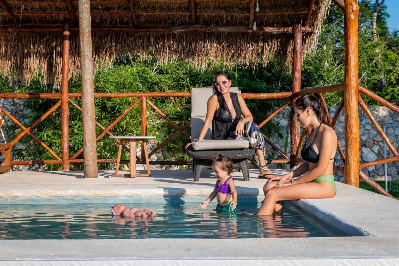 Xakluum Eco Glampings Hotell Puerto Morelos Eksteriør bilde