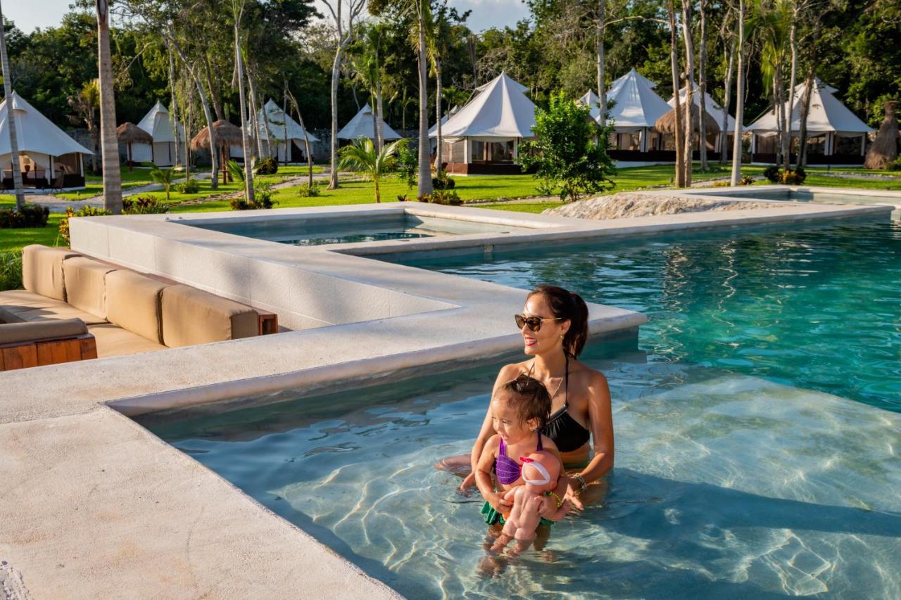 Xakluum Eco Glampings Hotell Puerto Morelos Eksteriør bilde