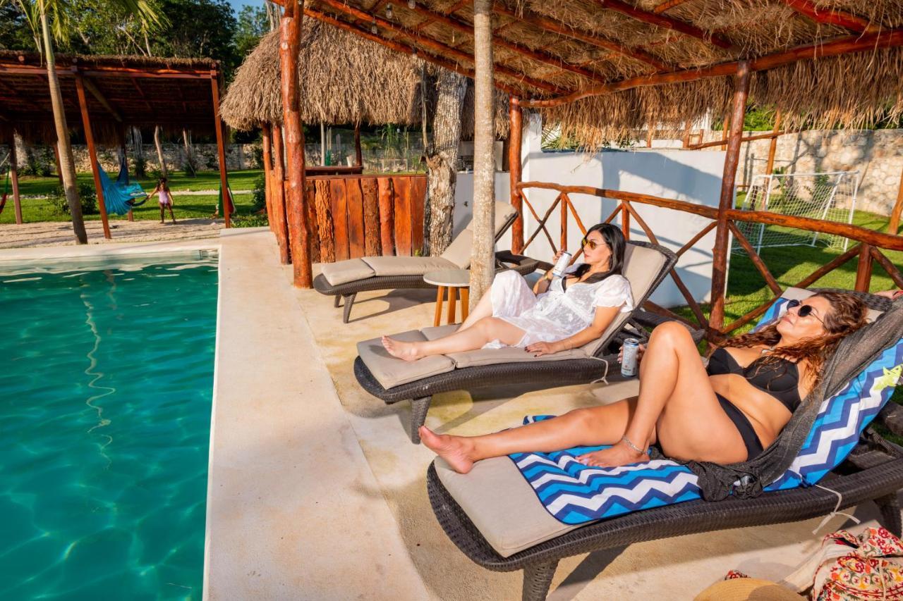 Xakluum Eco Glampings Hotell Puerto Morelos Eksteriør bilde