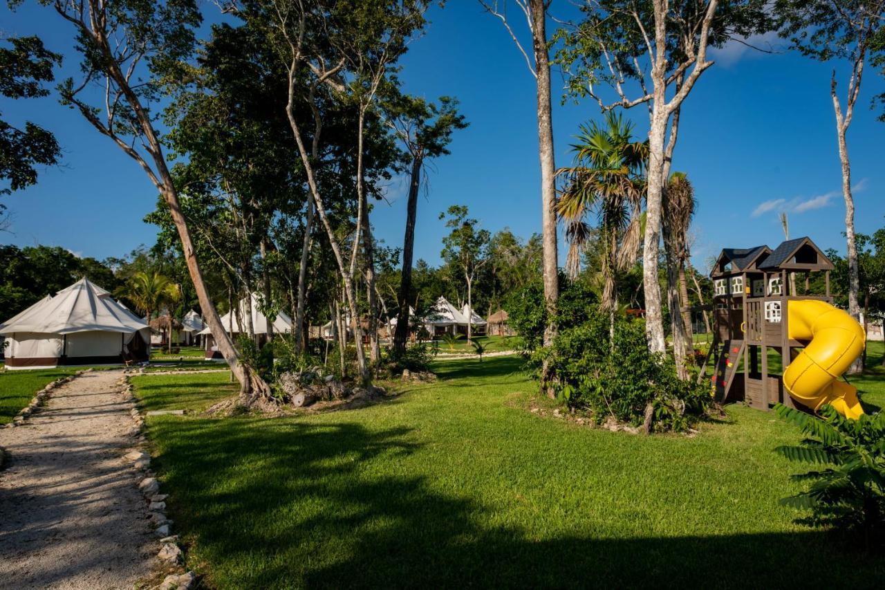 Xakluum Eco Glampings Hotell Puerto Morelos Eksteriør bilde