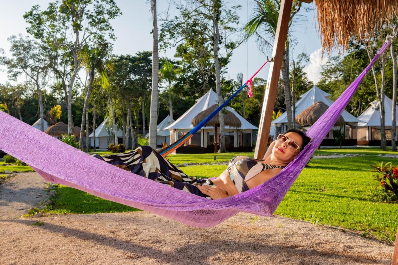 Xakluum Eco Glampings Hotell Puerto Morelos Eksteriør bilde