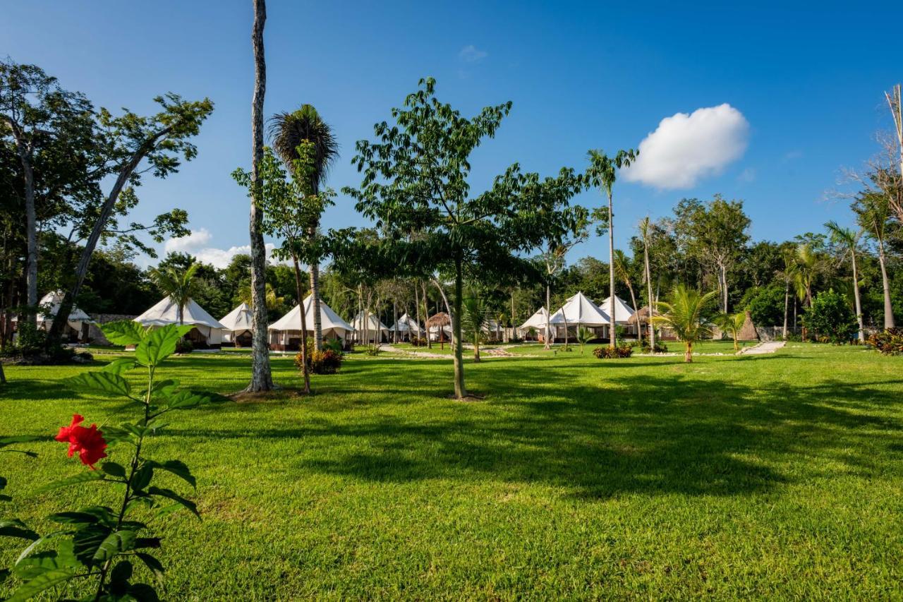 Xakluum Eco Glampings Hotell Puerto Morelos Eksteriør bilde